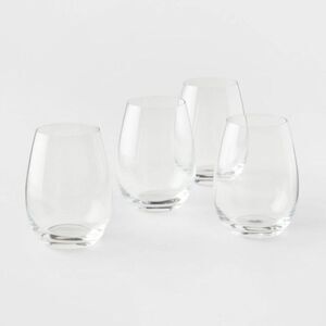 Threshold Signature -  Set of 4 White Wine Glasses St White